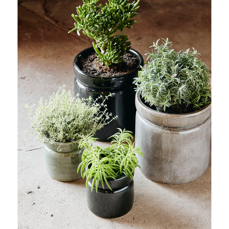 ISA potter av keramikk - ø15 cm - sort Nordal INDOOR POT