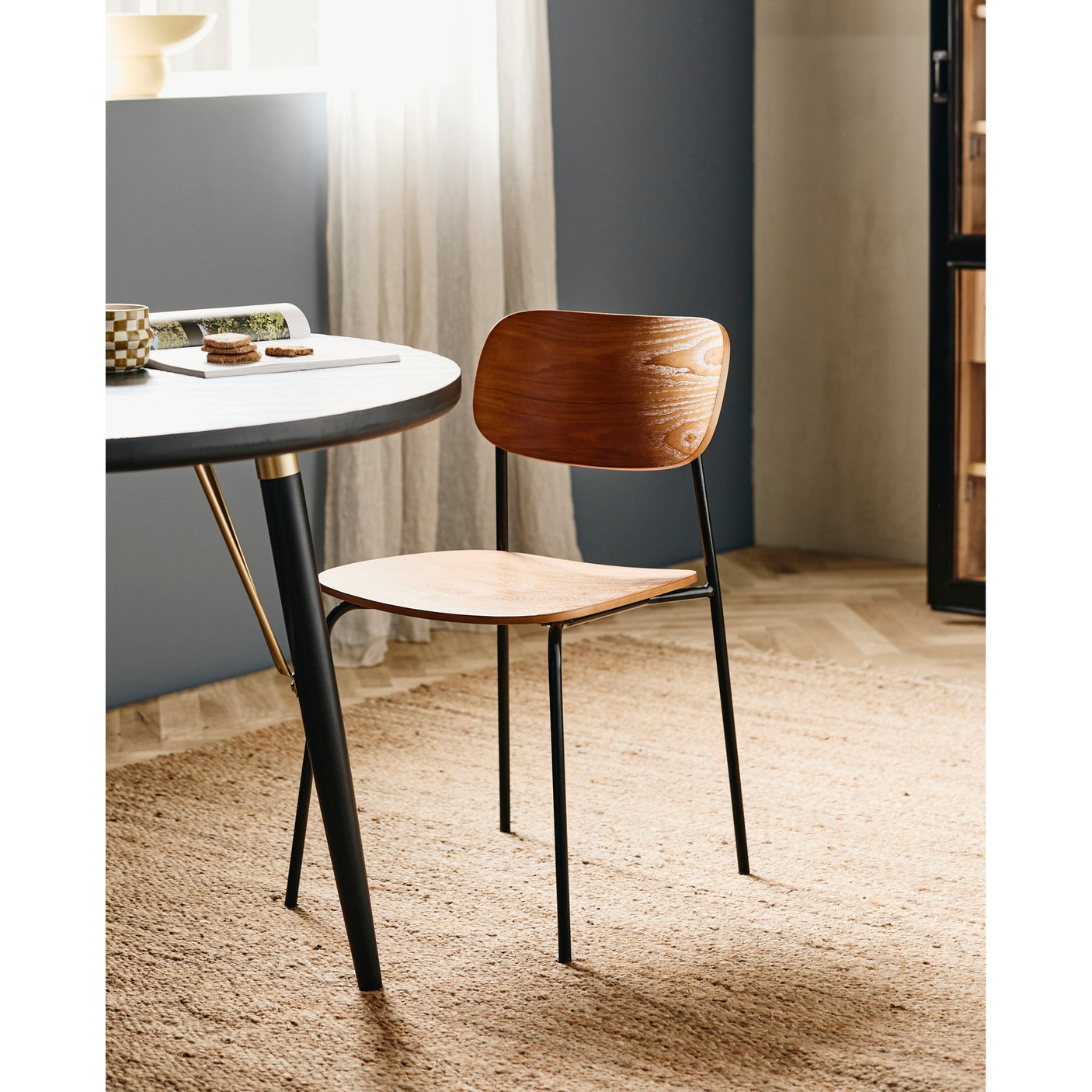 ESA-bordstol - natur Nordal CHAIRS+ARM