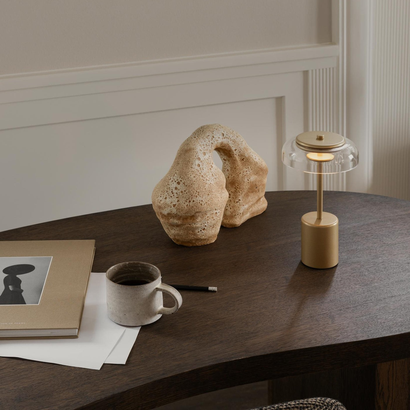 Blossi Table Mini Nordic Gold Nuura Bordlampe