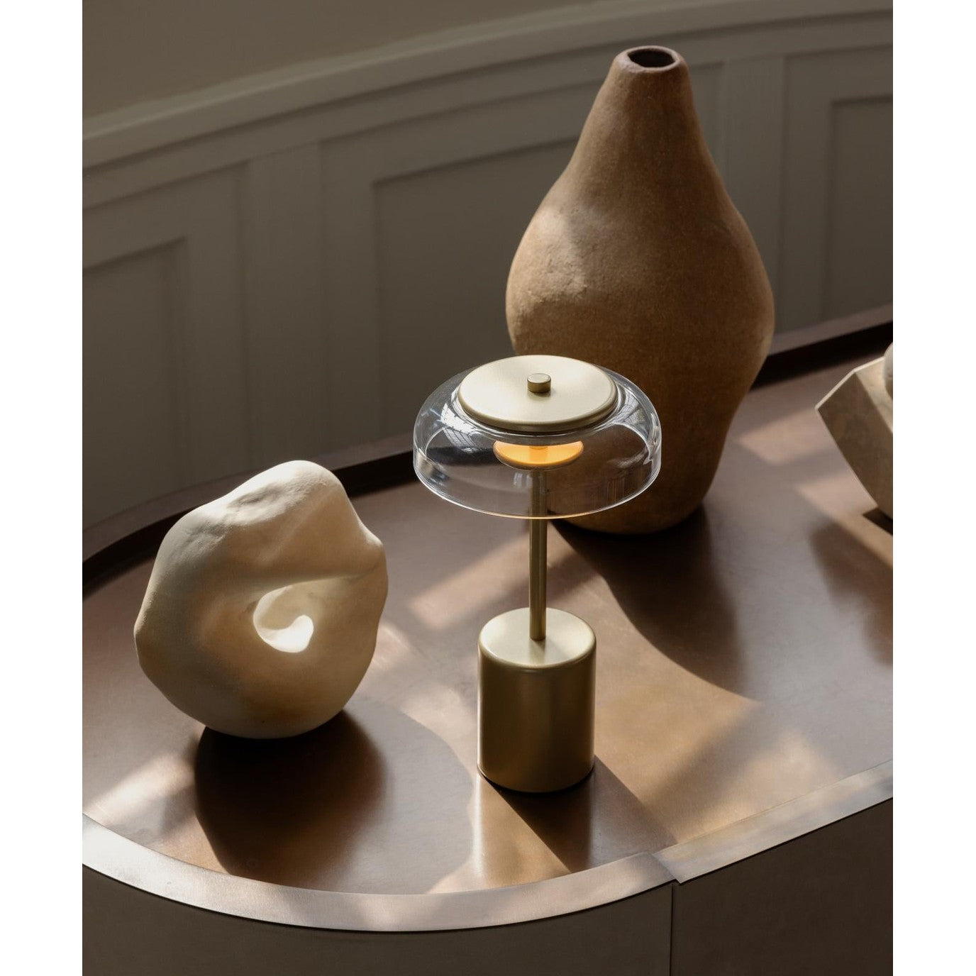 Blossi Table Mini Nordic Gold Nuura Bordlampe