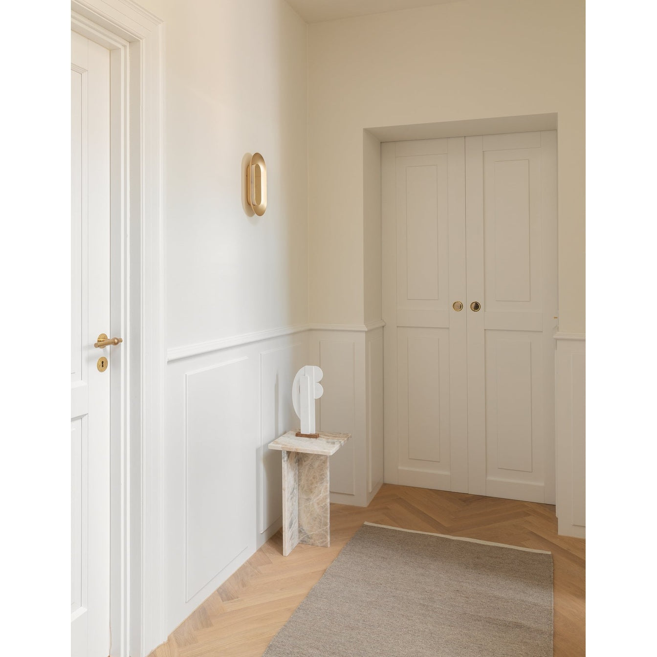 Sasi Small Brass Nuura Vegglampe