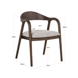Spisestol Mihara mocca fancy Richmond Interiors Spisestol