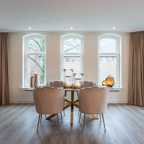Spisestol Pippa khaki fløyel Richmond Interiors Spisestol