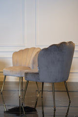 Spisestol Pippa khaki fløyel Richmond Interiors Spisestol