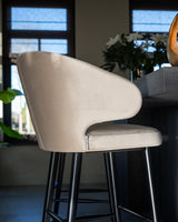 Barstol Indigo khaki-fløyel Richmond Interiors Barstol