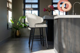 Barstol Indigo hvit bouclé Richmond Interiors Barstol