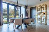 Vitrineskap Magnus gull Richmond Interiors Vitrineskap