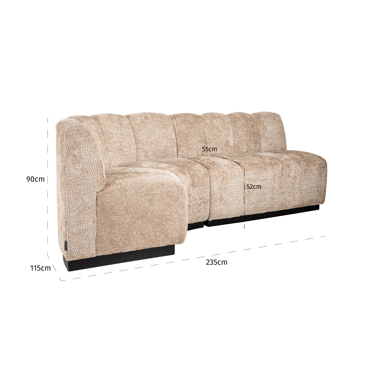 spisebenk Hillpark nydelig beige Richmond Interiors Benk