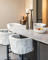 lysestake Moan børstet gull liten Richmond Interiors Lysestake