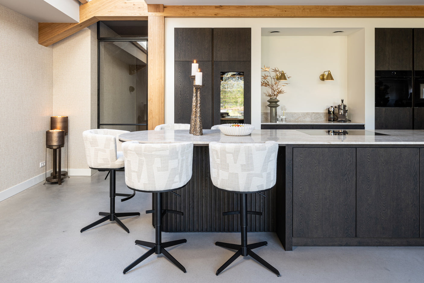 lysestake Moan børstet gull liten Richmond Interiors Lysestake
