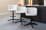 Barkrakk Cheyenne beige graffic svingbar Richmond Interiors Barstol