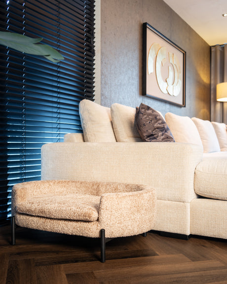 Kjæledyrseng Dolly beige blokkvev Richmond Interiors Pledd