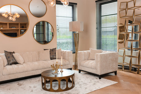 Mirror Maevy gold 110Ø Richmond Interiors Speil