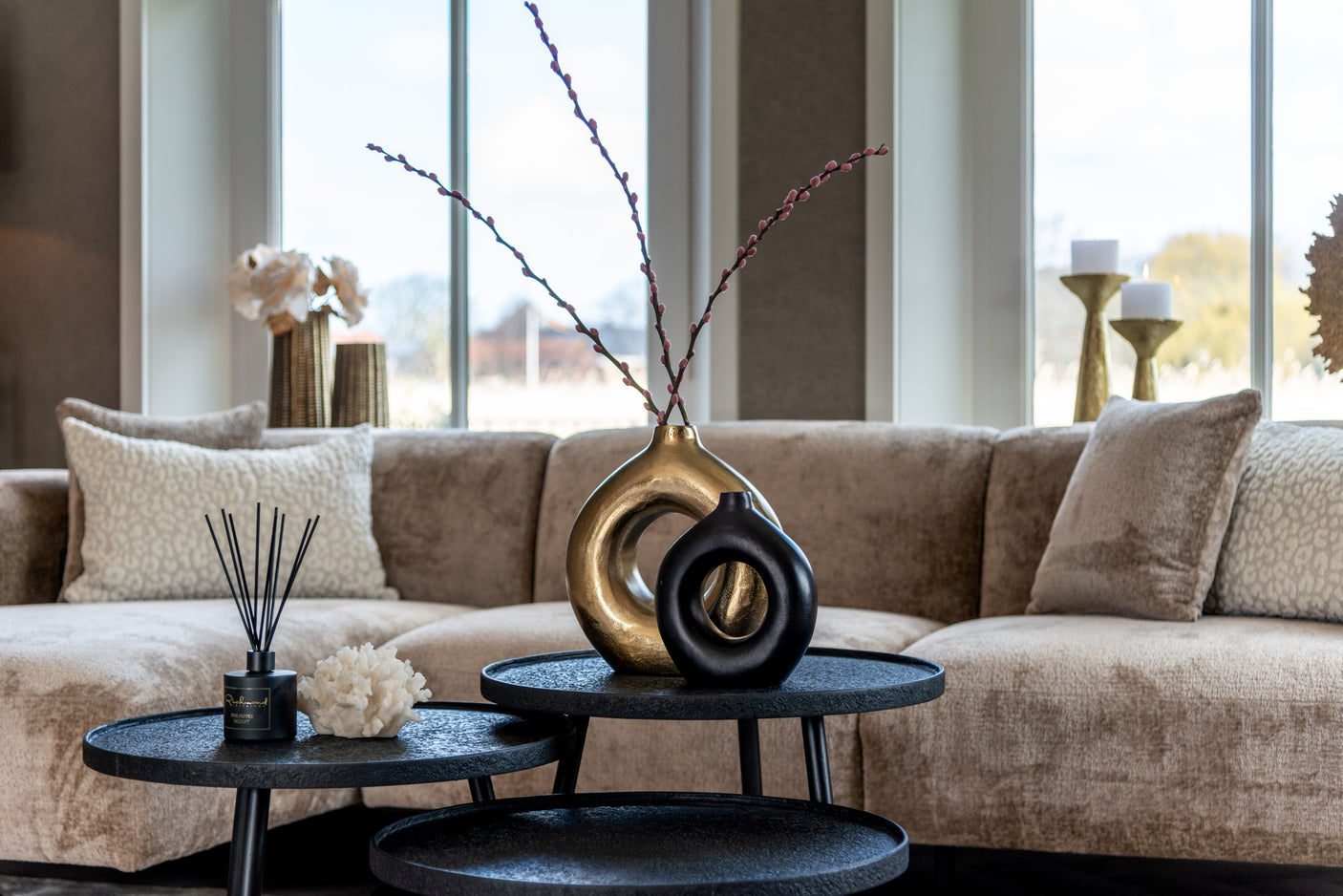 Vase Felice svart Richmond Interiors Vase