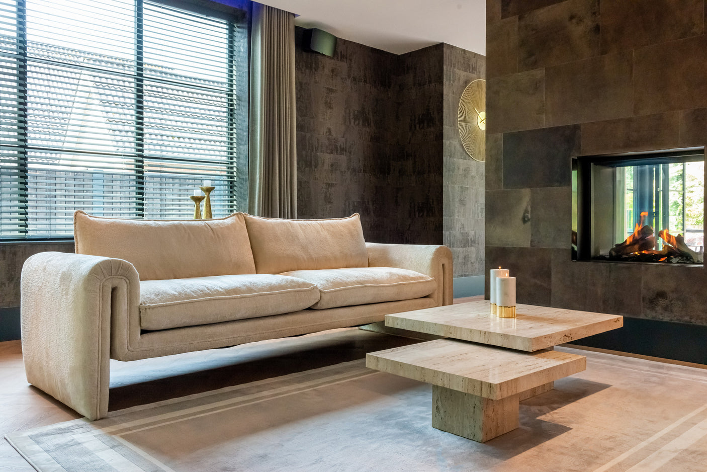 Sofabord La Cantera beige sett med 2 Richmond Interiors Sofabord