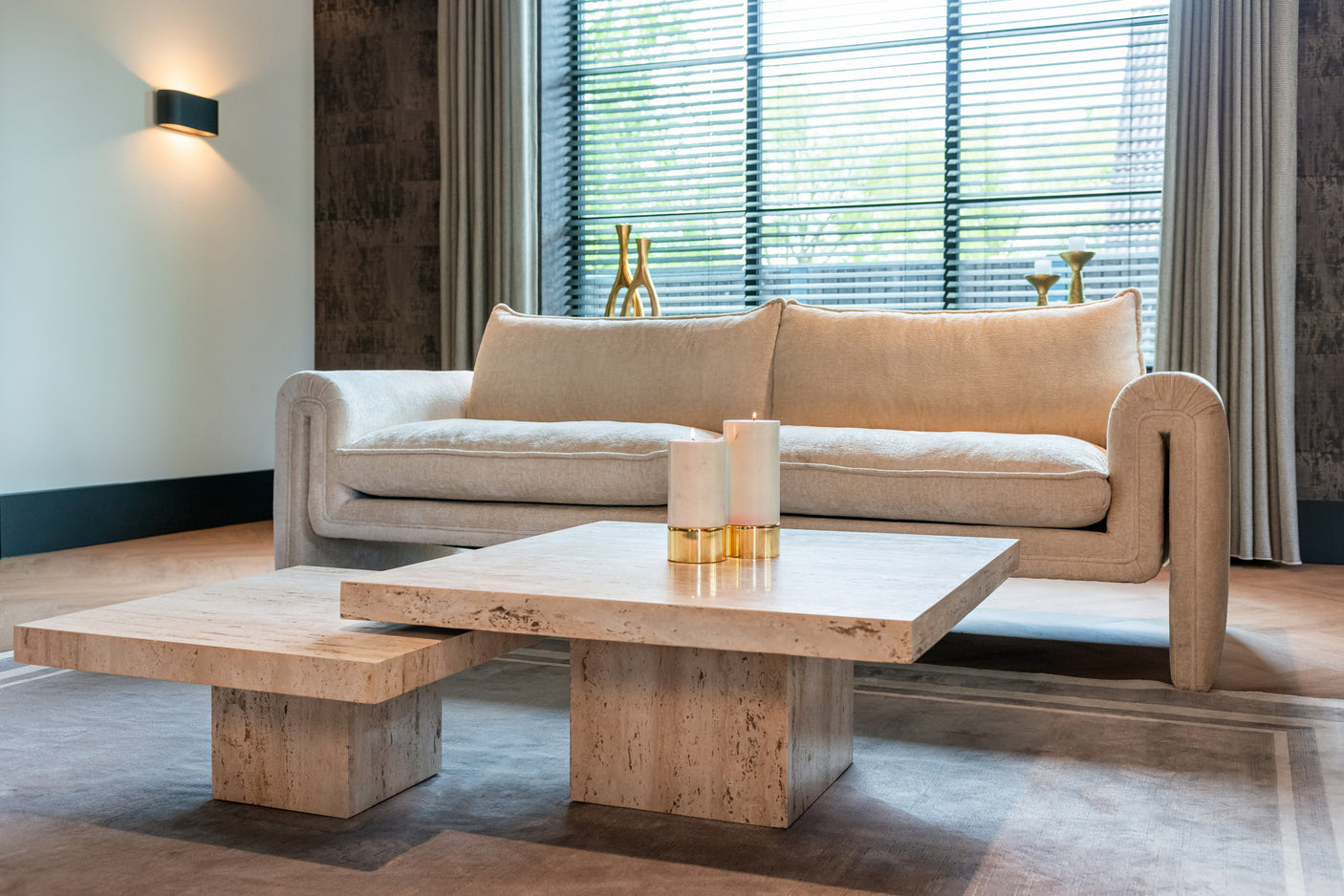 Sofabord La Cantera beige sett med 2 Richmond Interiors Sofabord