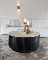 Salongbord Hampton mørk brun 90Ø Richmond Interiors Sofabord