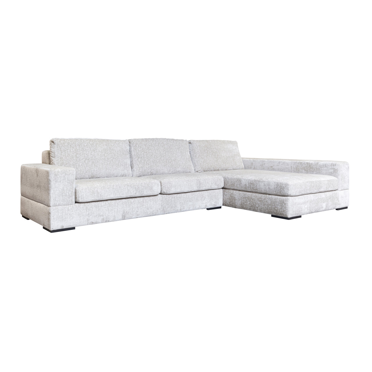 Sofa Pasha pearl island 3-seter lounge høyre fullt trukket med stoff Richmond Interiors Sofa