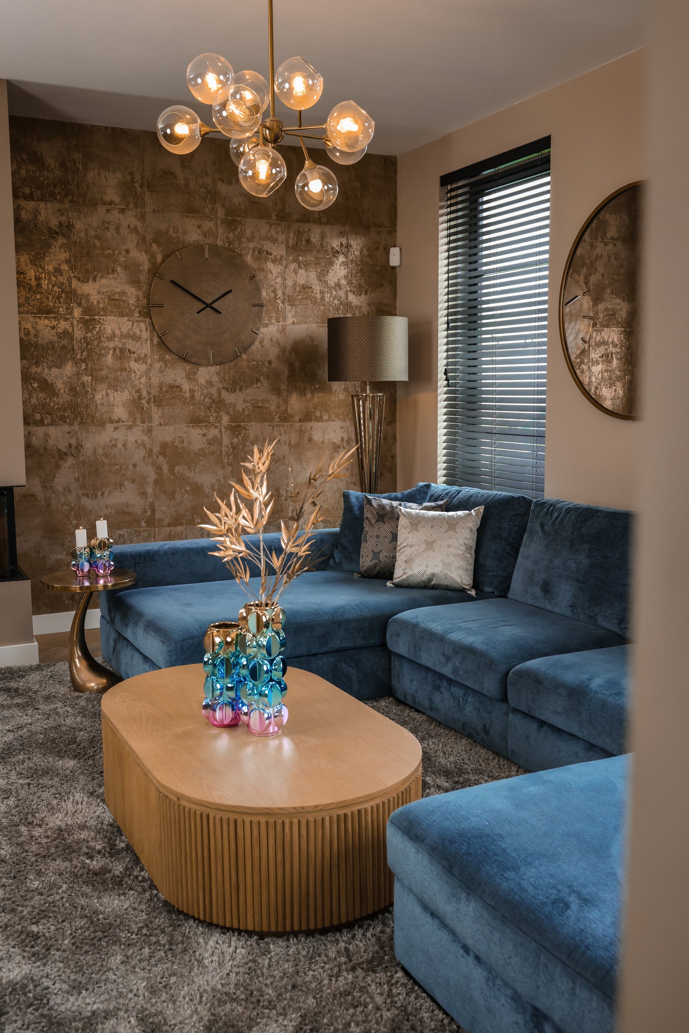 Speil Maeron gull 70Ø Richmond Interiors Speil