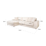 Sofa Santos niagara beige 2,5-seter lounge left Richmond Interiors Sofa
