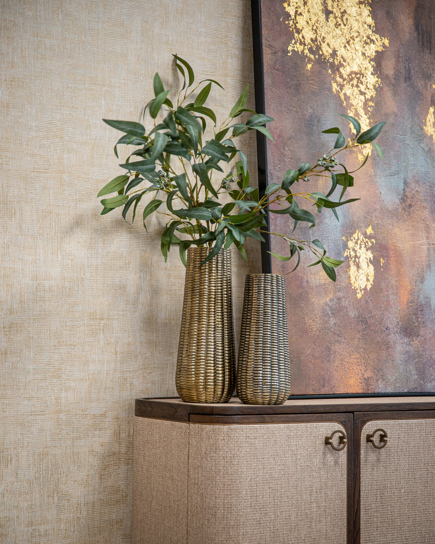 Skjenk Willox beige med 4 dører Richmond Interiors Skjenk