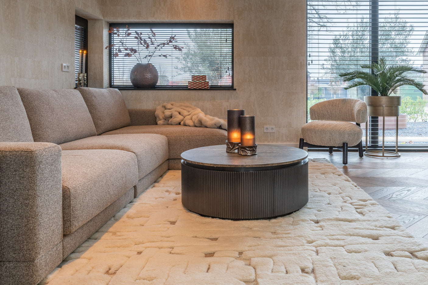 Sofa Trentino cayenne brown 3,5-seter lounge venstre eller høyre Richmond Interiors Sofa