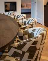 Spisestol Milly moss graffic swivel Richmond Interiors Spisestol