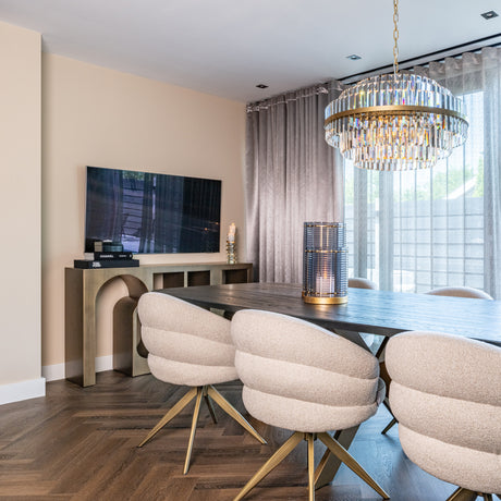 Lysekrone Desire børstet gull medium Richmond Interiors Taklampe