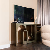 Konsoll Alexander Jones børstet gull Lugano Richmond Interiors Konsollbord