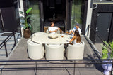 Utendørs spise stol Marlin beige svingbar Richmond Interiors Spisestol