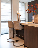 Barkrakk Bolton brun tweed Richmond Interiors Barstol