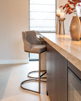 Barkrakk Bolton brun tweed Richmond Interiors Barstol