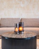 Hurricane light Candace røyk stor Richmond Interiors Lanterne og lysglass
