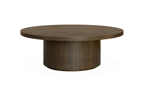 Salong bord Kyoto Ø120cm høyde 42cm Light brown eikefiner Homefactory Sofabord