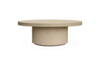Salong bord Kyoto Ø120cm høyde 42cm White wash eikefiner Homefactory Sofabord