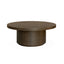 Salong bord Kyoto Ø90cm høyde 42cm Light brown eikefiner Homefactory Sofabord