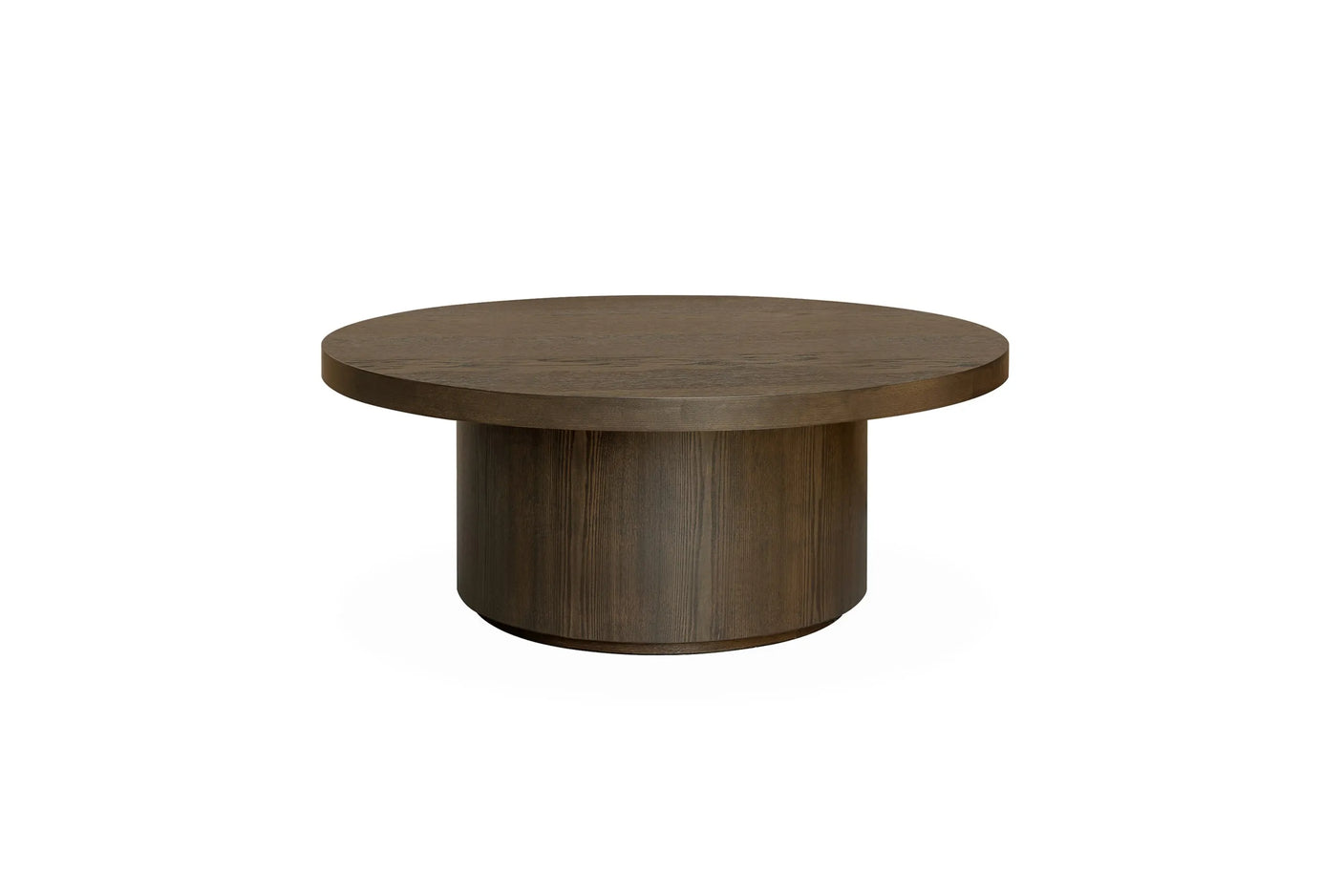 Salong bord Kyoto Ø90cm høyde 42cm Light brown eikefiner Homefactory Sofabord