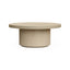 Salong bord Kyoto Ø90cm høyde 42cm White wash eikefiner Homefactory Sofabord