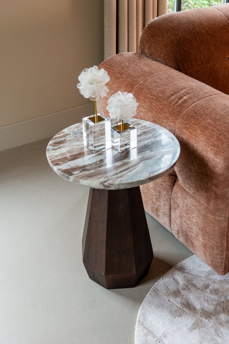 End table Oberoy Blush beige 45Ø Richmond Interiors Sidebord