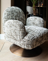 Loungestol Kagney brun omara svingbar Richmond Interiors Lenestol