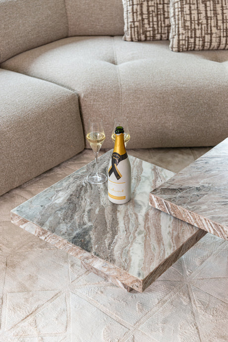 Salongbord Rashford Blush beige sett med 2 Richmond Interiors Sofabord