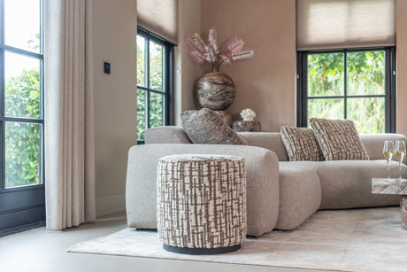 Pouffe & Footstool Lexie cream 45Ø Richmond Interiors Pall