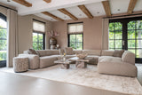 Puff & Fotskammel Lexie greige 45Ø Richmond Interiors Pall