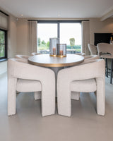 Spisebord Tivoli hvitt ovalt 230 Richmond Interiors Spisebord