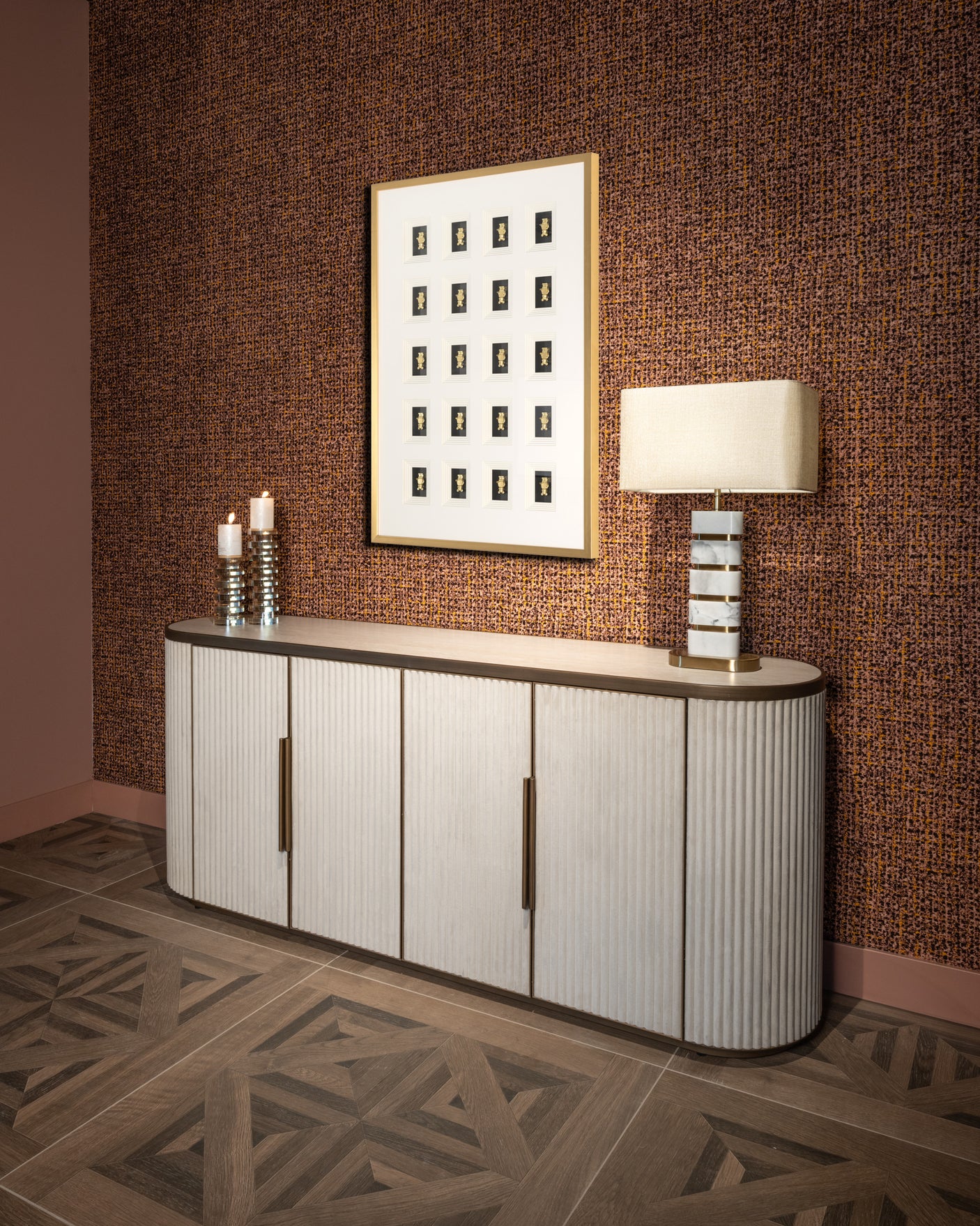 Veggkunst Bear svart/gull Richmond Interiors Bilde