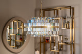 lysekrone Desire børstet gull liten Richmond Interiors Taklampe