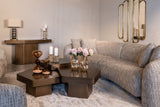 Dekorativt objekt Elba brun timeglass liten Richmond Interiors Pynteartikler