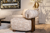 Lounge chair Arabella greige coco Richmond Interiors Lenestol