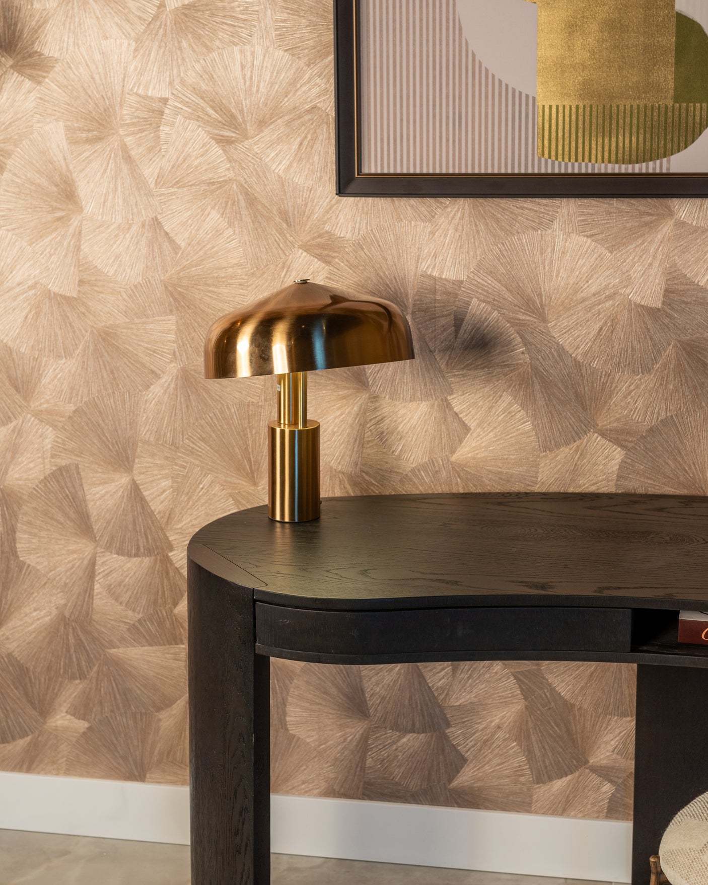 Bordlampe Linzy børstet gull Richmond Interiors Bordlampe