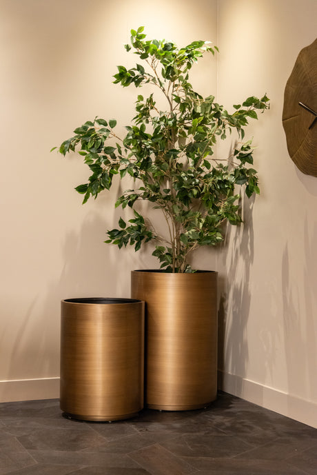 Planter Dira børstet gull 50Ø Richmond Interiors Diverse